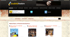 Desktop Screenshot of madridteatro.net